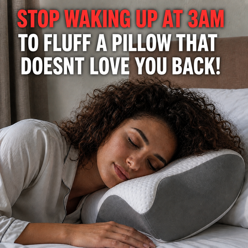 Midnight Loom Cervical Memory Foam Pillow , For Side Sleepers.