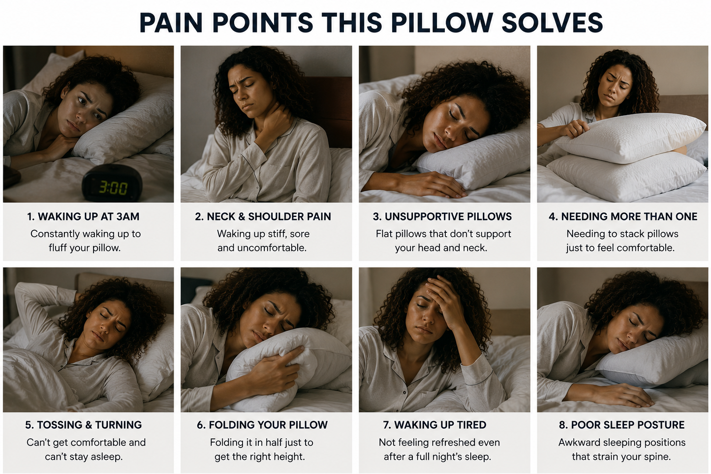Midnight Loom Cervical Memory Foam Pillow , For Side Sleepers.