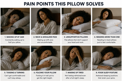 Midnight Loom Cervical Memory Foam Pillow , For Side Sleepers.